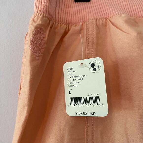 NWT Free People Movement Women's size Large Sunkissed Pink Cargo Pants - Picture 7 of 12